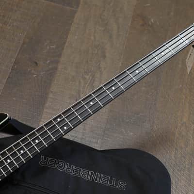 1988 Steinberger XM2 Headless Electric Bass Black + OGB image 7