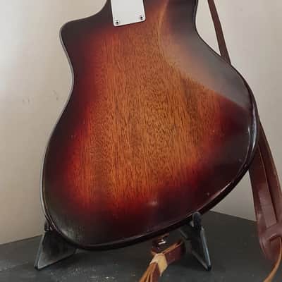 Vintage early 1960 Guyatone Hoshino Star Logo Bass Tobacco Burst Short Scale #1950 4 String Japan (MIJ) image 11
