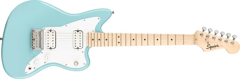 Fender Squier Mini Jazzmaster HH Daphne Blue Short-Scale Electric Guitar image 1