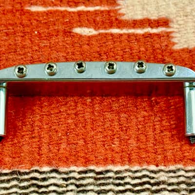 Vintage 1960's Fender Jazzmaster Jaguar Offset Guitar Bridge Complete ~1967 image 6