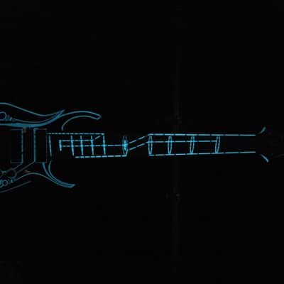 Etherial WizardTac Mod-1 6 String Bass Guitar, Composite Body, Glows In The Dark! image 13