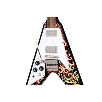 Epiphone Jimi Hendrix Limited Edition Left-Handed "Love Drops" Flying V w/ Hardshell Case image 6