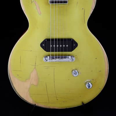 Black 35 Guitars Mary Jane Single Cutaway Electric Guitar - Gold Top image 1