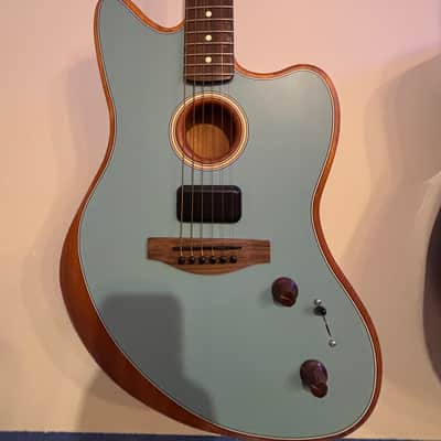 Fender Acoustasonic Player Jazzmaster 2022 - Ice Blue image 1