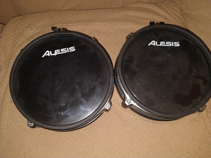 2 Alesis RealHead 8" Dual-Zone Electronic Drum Pad 2010s - Black image 1
