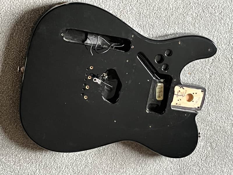 Immagine lefty 2007 Fender MIM Standard Telecaster guitar body black left handed - 1