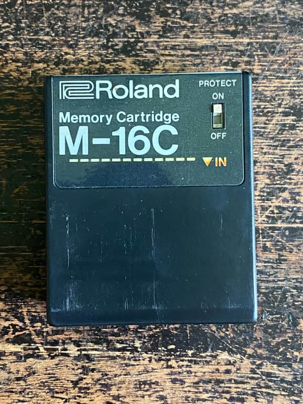 Roland M-16C RAM Cartridge for JX3P, MKS30,TR707,TR909,MKS20, alpha Juno, M16C image 1