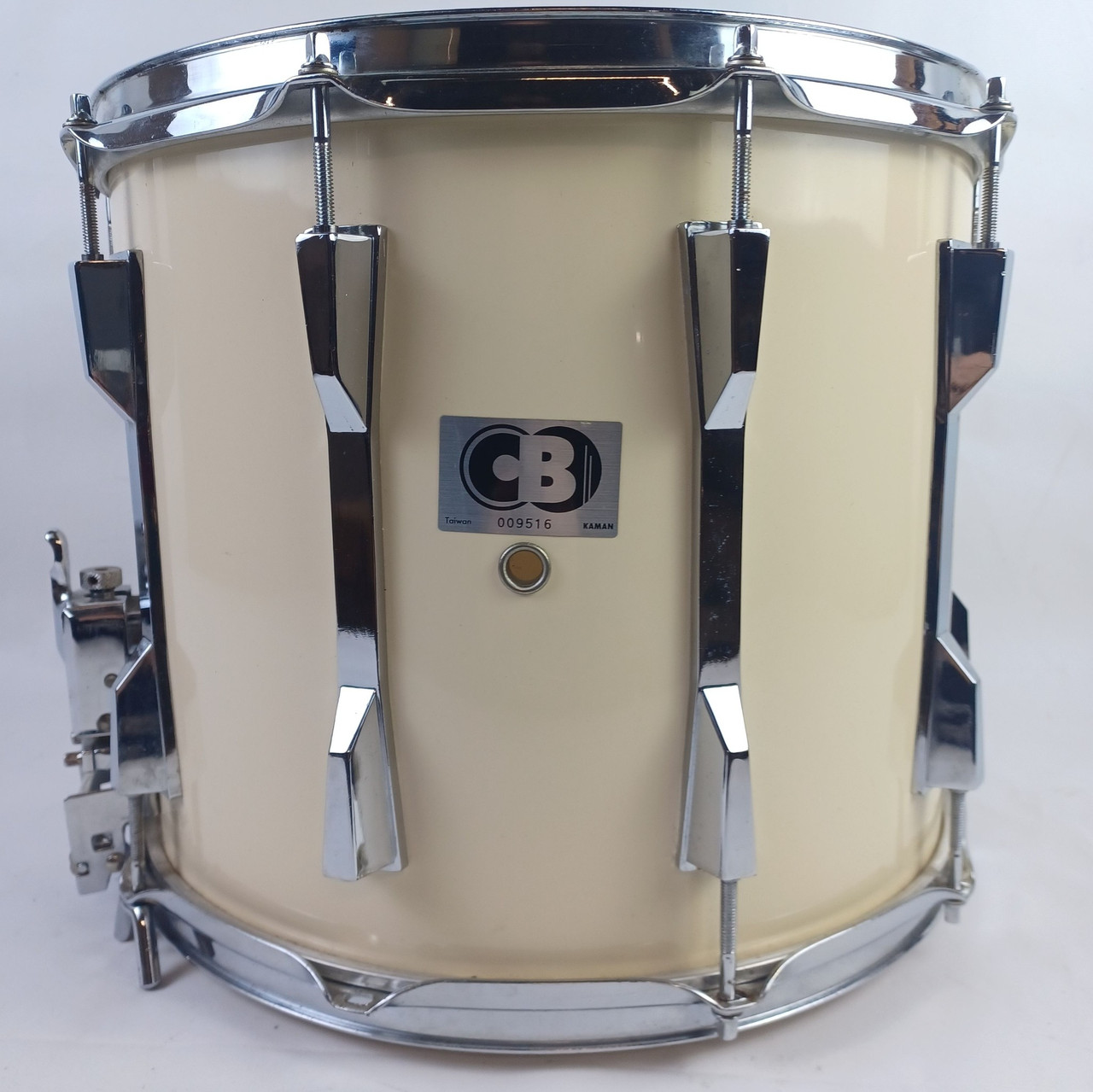 CB Drums 12x14"10Lug CB700 Marching Parade Snare Drum Piano White Wrap 8Pl Kaman — main photograph