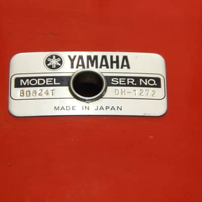 RARE Yamaha Tour Custom 8000 - red wood 24" Bass Drum image 5