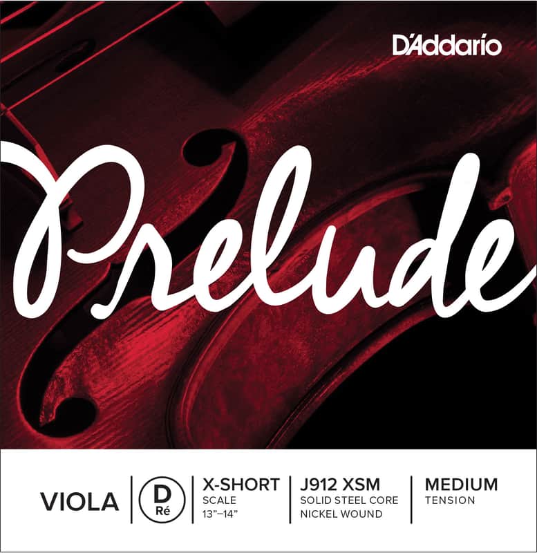 D'Addario J912 XSM Prelude Extra Short Scale Viola String - D Medium image 1