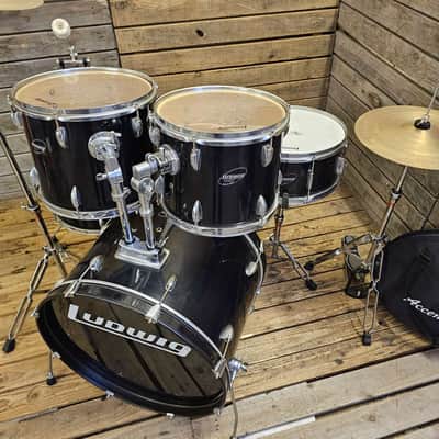 Ludwig Drum Kit, Accent Black Complete USED! RKACL021024 image 2