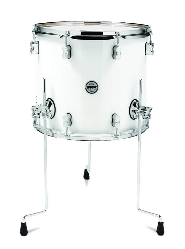 Pacific Drums PDCM1416TTPW 14 x 16 Inches Floor Tom with Chrome Hardware - Pearlescent White image 1