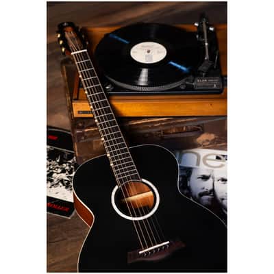 Flight PIXI BK Solid Spruce Top Mahogany Neck 6-String Acoustic Travel Guitar w/Gig Bag image 14