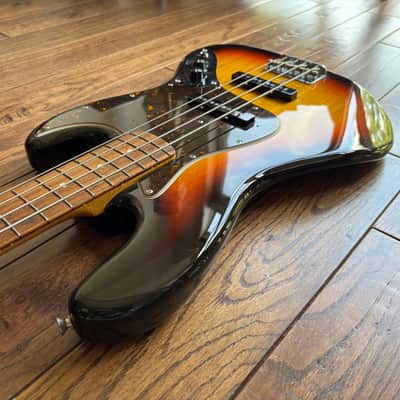 2013 Fender JB62-US ‘62 Reissue Jazz Bass USA Pickups Sunburst MIJ Japan image 7