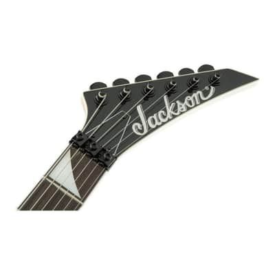 Jackson JS Series Rhoads JS32 6-String Right-Handed Electric Guitar with Poplar Body, Maple Neck, and Amaranth Fingerboard (Black with White Bevels) image 6