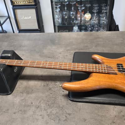 1995 Ibanez SR1000 Custom PJ Precision Jazz Bass Häussel and Lollar Custom Pickups MIJ FujiGen Wenge Bubinga Neck Stained Oil Natural Mahogany Japanese Japan Prestige SDGR Soundgear SR 1000 Bass Guitar image 17