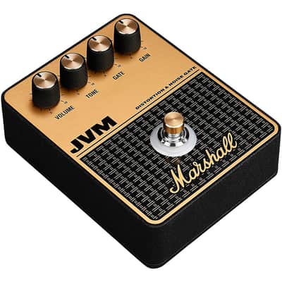 Marshall JVM Distortion and Overdrive Effects Pedal Regular Black and Gold image 2