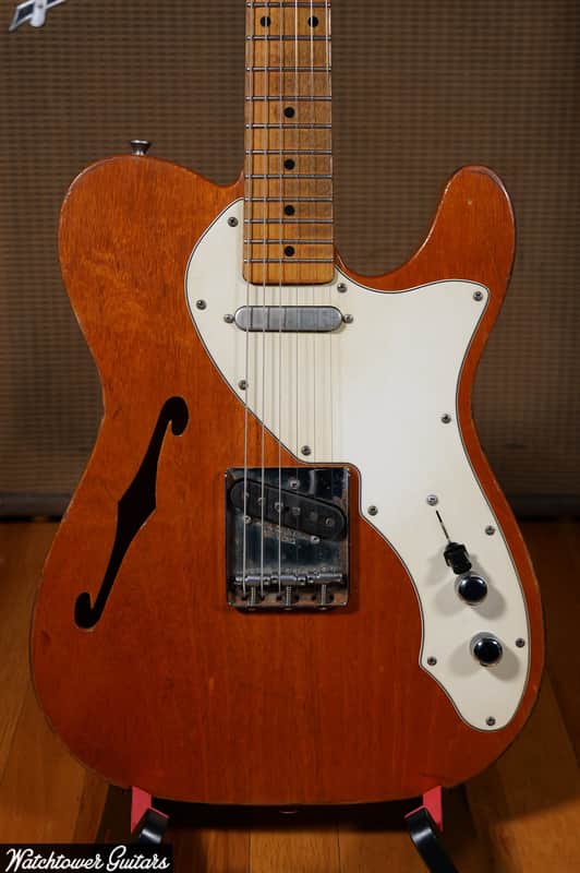 2022 Danocaster Single Cut Thinline Aged Natural image 1