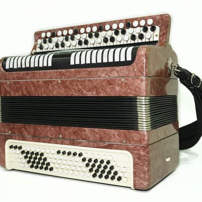 Russian Bayan Etude, Tula Button Accordion, Vintage Accordion, Original Bayan, with New Straps Case 2354, Rich Wonderful Sound! Folk Accordion Instrument image 4