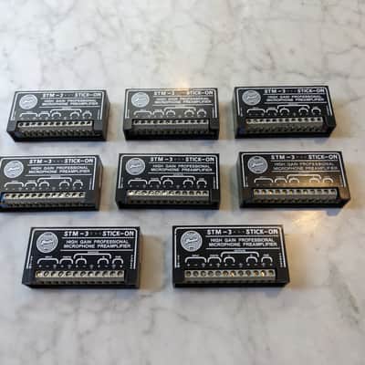 LOT OF 8 UNITS - RDL STM-3 High Gain Microphone Preamp (+45 to +75 dB Gain) image 1