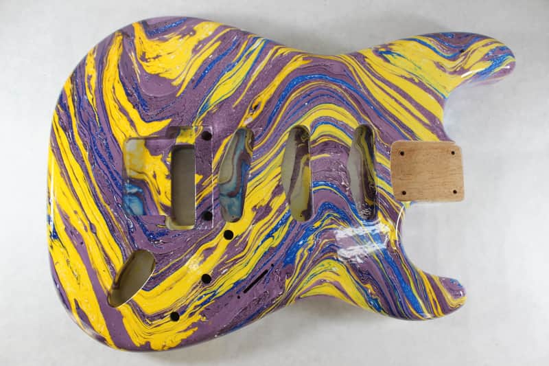 Multicolor Mahogany SSS Strat Stratocaster body Fits Fender neck J802 image 1