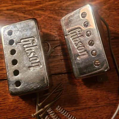 Gibson Embossed 1972 T-Top w/ Treble Cover and Screws, Chrome Pat Number Ttop Humbucker Pickup image 5