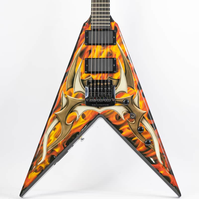 Early 2000's B.C. Rich KKV Kerry King Signature Flying V w/ Tribal
