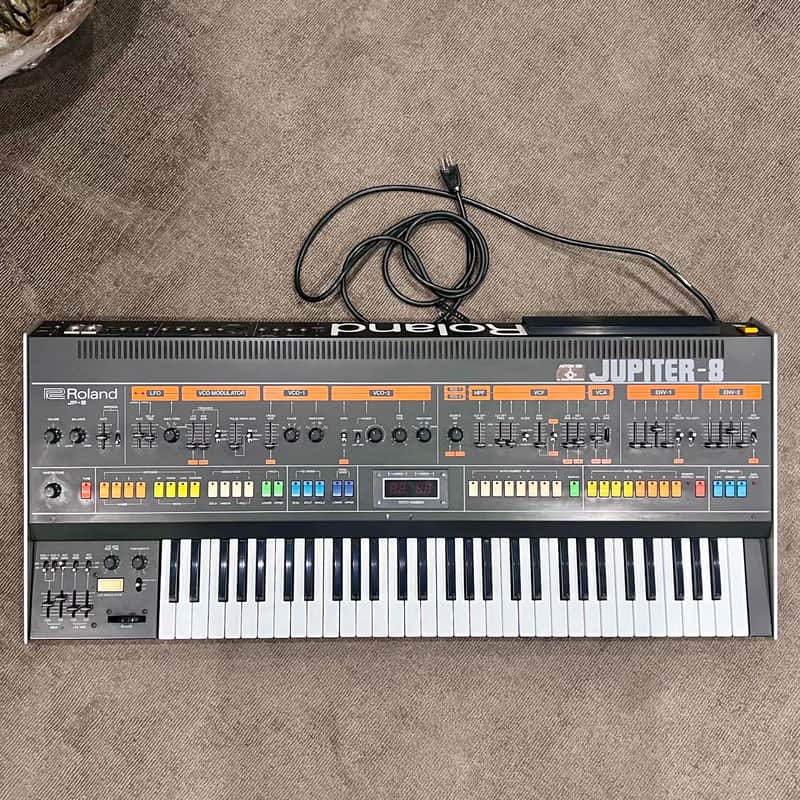 Roland Jupiter-8 61-Key Synthesizer 1981 - 1985 - Black image 1