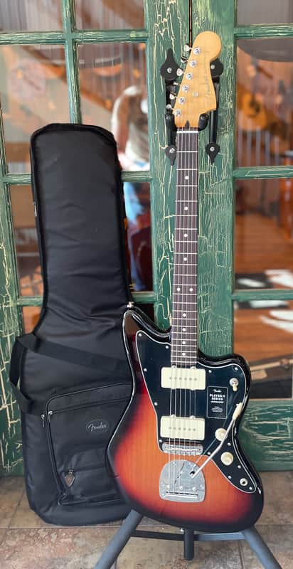 2026 Fender Player II Jazzmaster Electric HH in 3 Tone Sunburst w/ Deluxe Bag image 1