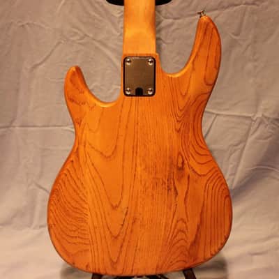 Vintage Peavey Fury Bass Guitar - Natural Ash Body/Rosewood Fretboard with Case image 7