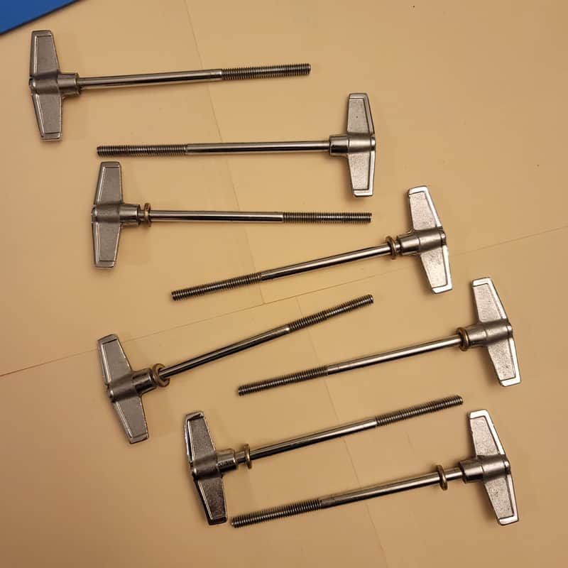 Tama vintage Swingstar/Rockstar/Imperialstar/Superstar bass kick drum T rod handle, qty 8 image 1