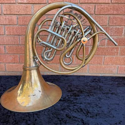 Paxman 40L Bb/High F Descant Horn - Gold Brass - Detachable Bell - Unlacquered Finish - Serial #: 118413L (*AS-IS*) image 3