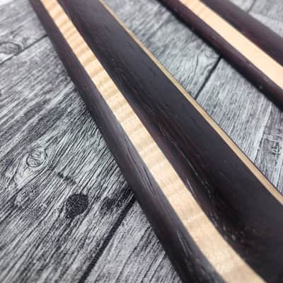 Havok Guitar Neck Wenge Flame Maple Ebony Board, Stainless Steel Frets , 22 Extra Jumbo Jescar Frets image 8