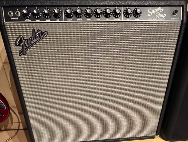 Fender Super Amp 2-Channel 60-Watt 4x10" Guitar Combo 1993 - 1995 - Black image 1