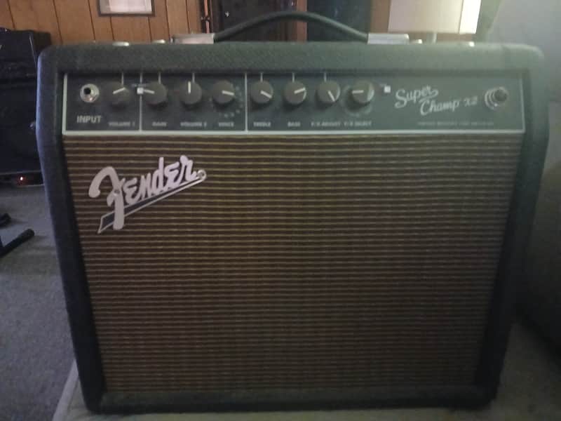 Fender Superchampx2 90's - Painted w/Tweed (black) image 1