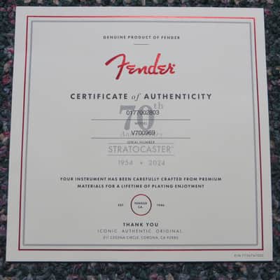 2024 Fender American Vintage II 70th Anniversary 1954 Stratocaster Two-Tone Sunburst! w/OHSC&COA image 8