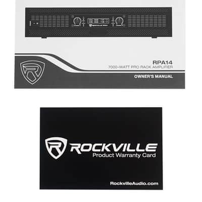 Rockville RPA14 7000 Watt Peak / 2000w RMS 2 Channel Power Amplifier Pro/DJ Amp image 8