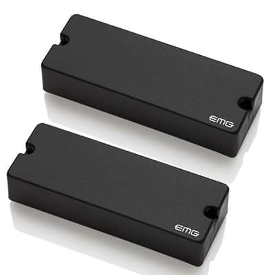 EMG 40DC Active Dual Coil 5-String Bass Pickup set ceramic black image 1