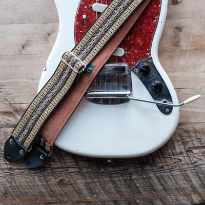 Vintage Ethnic 60s/70s Hippie Guitar Strap / Real Suede Backing / Handmade in the UK image 3