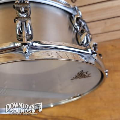 1998 Ayotte x Keplinger 5.5" x 14" Stainless Steel Snare - Pearl Super Hoops, OG Wood Hoops + Lug Fittings image 11