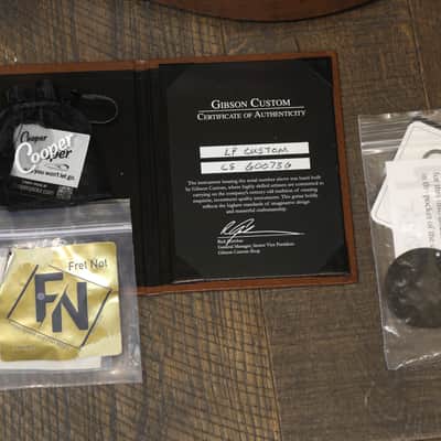 2016 Gibson Custom Shop Les Paul Custom Electric Guitar Black Ebony + COA OHSC image 2