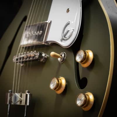 Epiphone Casino Worn Olive Drab image 7