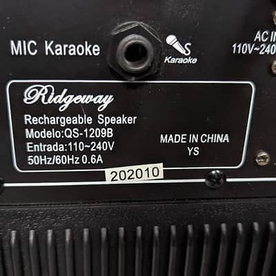 Ridgeway QS-805 Portable Audio Bluetooth - Portable - Woofer Rechargeable Speaker with Long-Lasting Battery USB/FM Radio/AUX in/Mic in/with LED Light - Black image 8