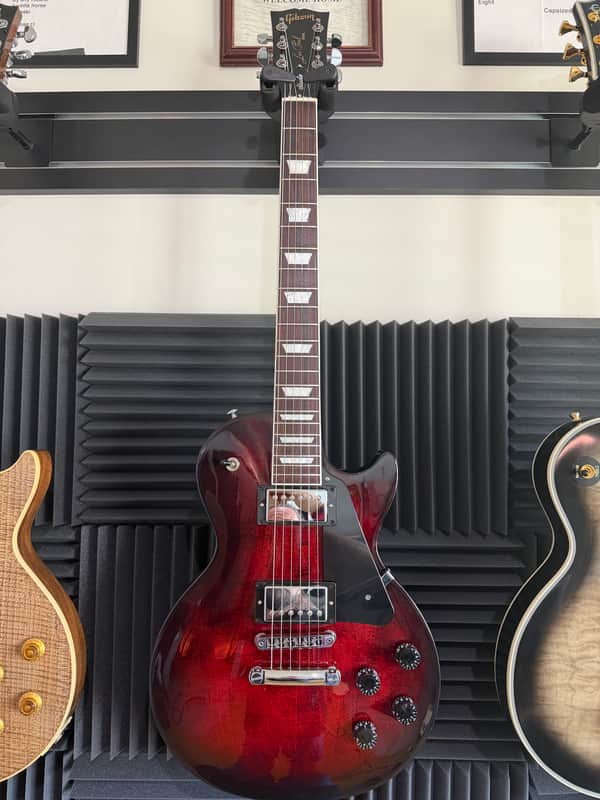 Gibson Les Paul Studio with Fretboard Binding 2019 - Dark Cherry Burst image 1