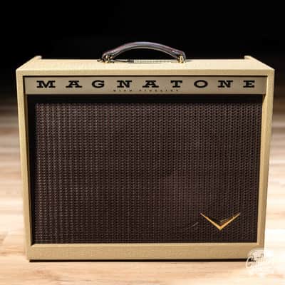 Magnatone Kingston 12W 1x12” Combo Amp w/ Reverb – Blonde w/ Oxblood image 2