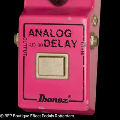 Ibanez AD-80 Analog Delay Narrow Box 1979 Japan "R" Logo, Lock on Nut with MN3005 BBD image 5