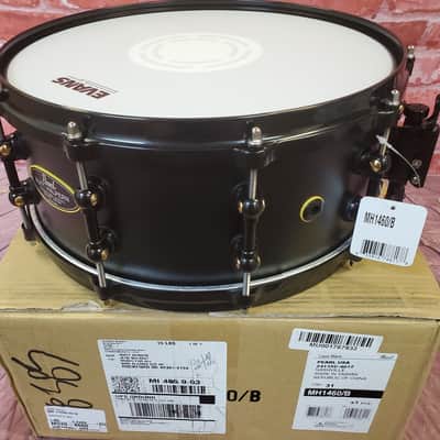 Pearl Matt Halpern 14x6" Black-on-Brass Powder-Coat Kit Snare Drum WorldShip NEW | Authorized Dealer image 8
