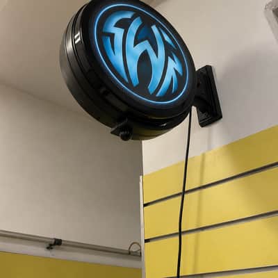 Vintage SWR Bass Amplification Rotating Dealer Wall Sign image 1