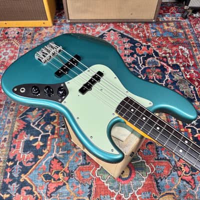 Fender JB-62 75US Vintage Reissue Jazz Bass Ocean Turquoise Metallic - 2004 image 8