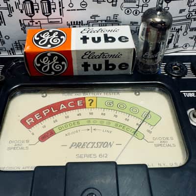 GE 12BH7A Grey Plates O‑Getter 1961 NOS Factory Matched Set – Preamp/Driver Tubes image 12
